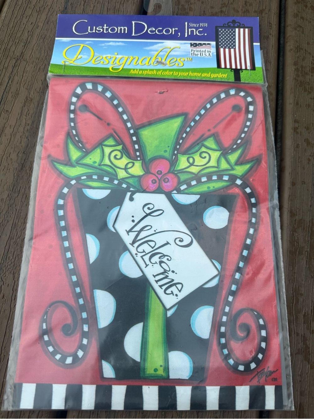 Designables Seasonal Garden Flag Bundle – Fall Pumpkin & Christmas Gift – New